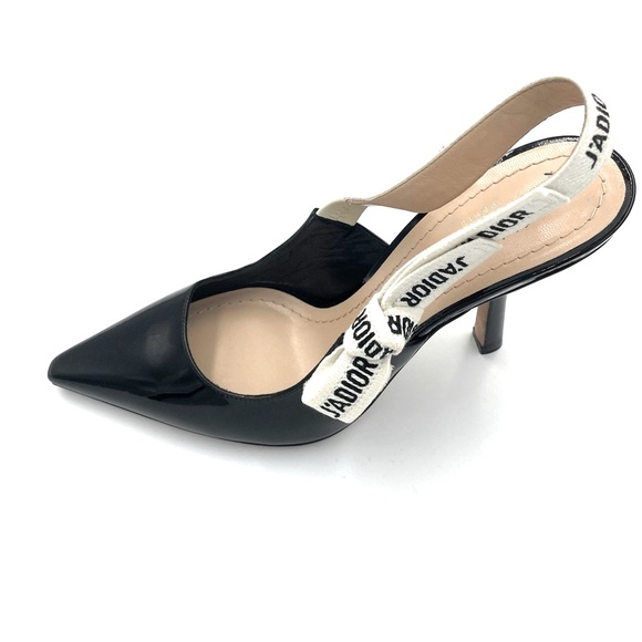 ❤️SOLD❤️Dior J’adior Slingback Pump - Black Patent Calfskin - Picture 5 of 16